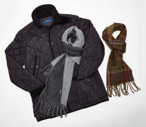 Ralph Lauren Haust 2016 svartur vatt jakki